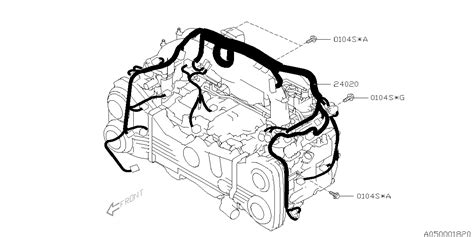 Subaru Crosstrek Engine Control Module Ecm Wiring Harness