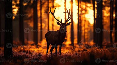 Deer Sunset Stock Photos, Images and Backgrounds for Free Download