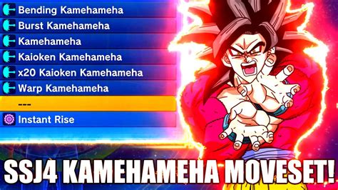 Full Custom Super Saiyan 4 Goku Kamehameha Themed Moveset Dragon