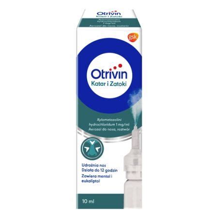 Otrivin Katar i Zatoki aerozol do nosa roztwór 10ml Leki na