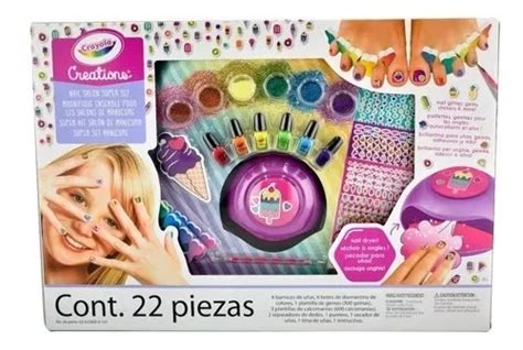 Set Decoración Salon De Uñas Para Niñas Con Secador Crayola Envío gratis