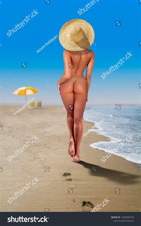 Beautiful Nude Woman Walking On Beach Stock Photo Shutterstock