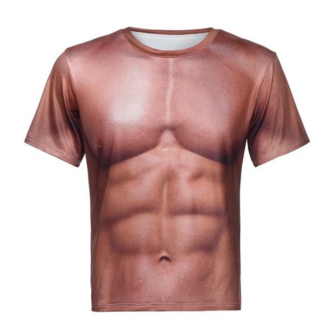 Buy New Mens Muscle D Printed Pullover Short Sleeve Casual T Shirt