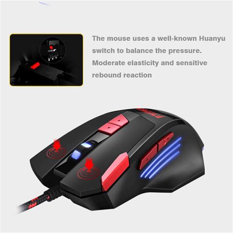 2X BLOODBAT Gaming Mouse Ergonomic Wired Mouse 8 Keys7 Color RGB LED