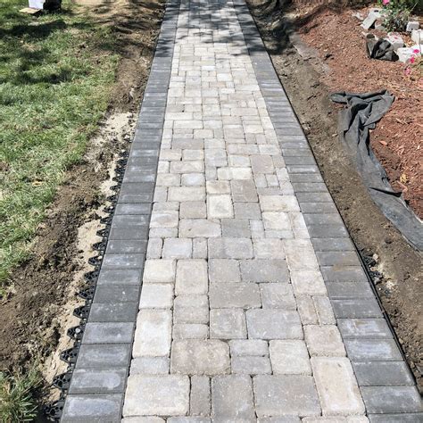 Paver Walkway Cobble Stone with Border - TJN Enterprises Inc.