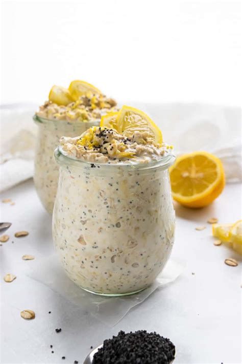 Lemon Poppy Seed Overnight Oats Lemons Zest