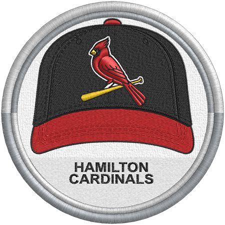 Hamilton Cardinals Baseball Cap Logo Intercounty Baseball League Milb