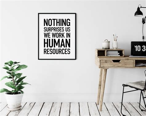 HR Office Decor Human Resources HR Humor Print Funny Team - Etsy