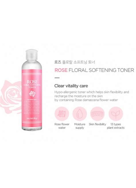 Secret Key Rose Floral Softening Toner 248 Ml Kokoro Skin