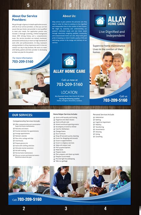 Elegant Playful Home Health Care Brochure Design For A Company By