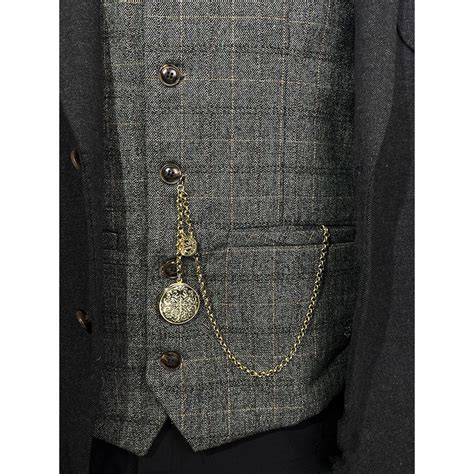 nostalgic retro vest chain mens suit vest chain long chain multi