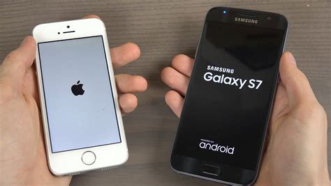 Iphone Se Vs Samsung Galaxy S7 Speed Test Youtube