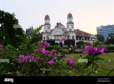 Semarang, Indonesia - 15 January 2022: The famous colonial building in ...