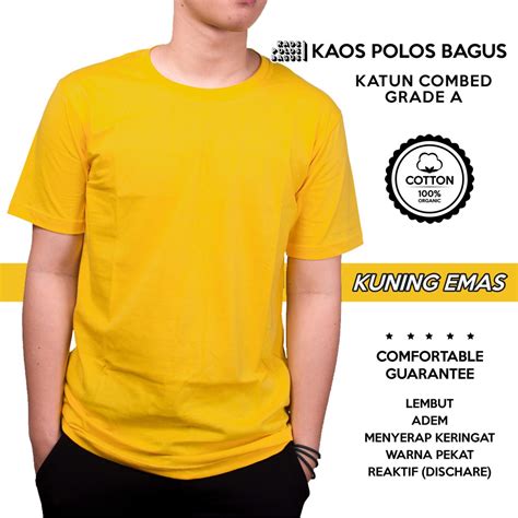 Detail Gambar Kaos Polos Kuning Koleksi Nomer 34