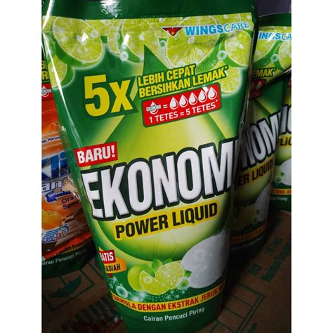 Jual EKONOMI Pencuci Piring Power Liquid Jeruk Nipis Pack 650ml