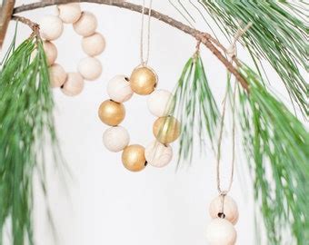 Wooden ball ornament | Etsy