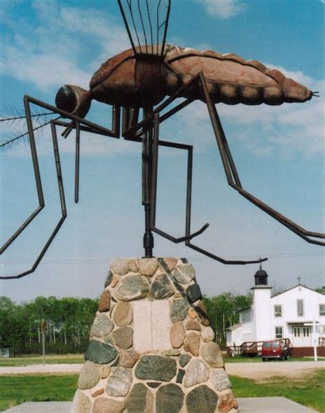 The Giant Mosquito Monument In Komarno Manitoba Komarno Means