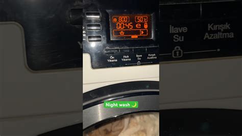 Night washing on Arçelik Washing Machine beko clean washingmachine