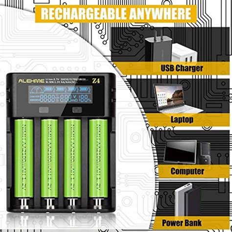 Lcd Display Universal Smart Battery Charger Intelligent Charger For Li Ion 18650 26650 14500