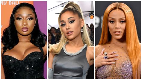 Ariana Grande Megan Thee Stallion Doja Cat Team Up For Remix