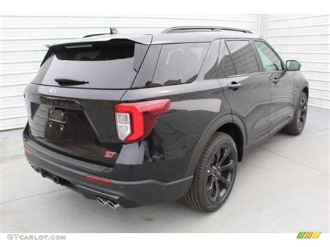 Agate Black Metallic 2020 Ford Explorer St 4wd Exterior Photo