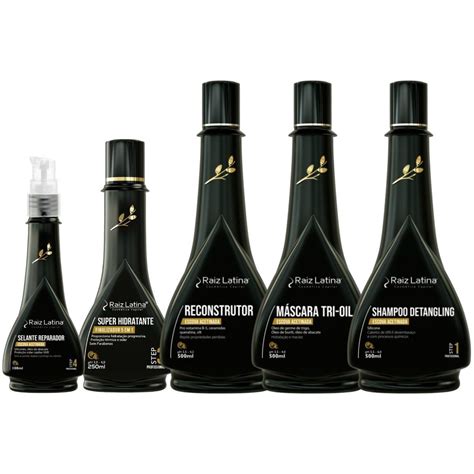 Kit Escova Acetinada Completo Raiz Latina Profissional Shopee Brasil