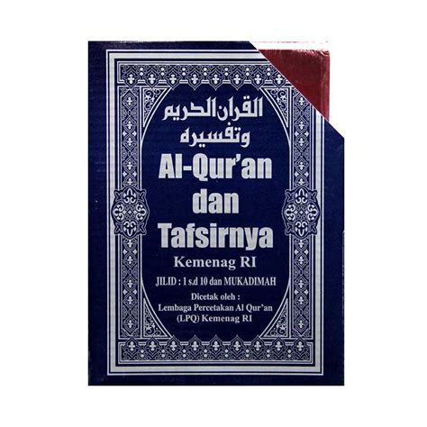 Al Quran Dan Tafsirnya Departemen Agama Buku Agama 10 Jilid Lazada