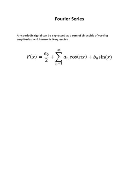 Fourier Series | PDF