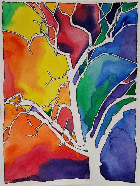 Colorful Tree Painting