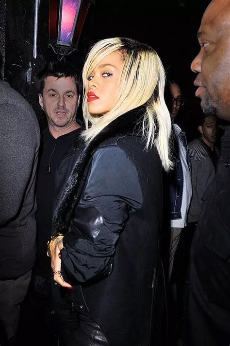 Rihanna S Back To Her Naked Best In Skintght Leather And A See Through Top On Night Out In NYC