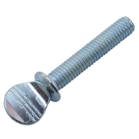 Silver Galvanized Zinc Plating Carbon Steel Racket Shape Thumb Screw