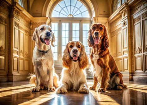 Majestic Springer Spaniel and Golden Retriever Portraits a Stunning ...