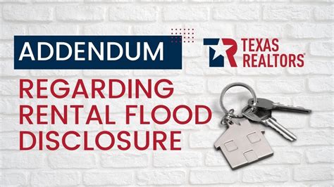 Addendum Regarding Rental Flood Disclosure Txr Youtube