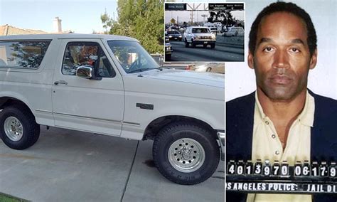 Oj Simpsons White Bronco Goes On Sale For 700k Daily Mail Online