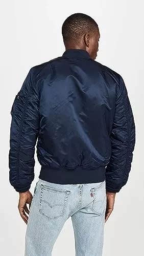 Campera Hombre Invierno Alpha Industries Ma Aviador Azul En Venta En