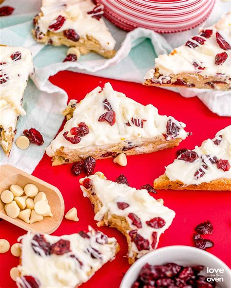 Cranberry Bliss Bars • Love From The Oven