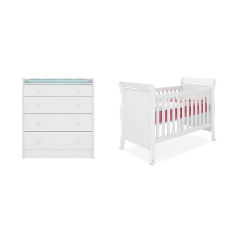 Jogo De Quarto Infantil Ber O Mini Cama Colonial Amore Baby E