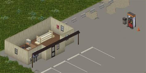 Project Zomboid Riverside Map Gas Station