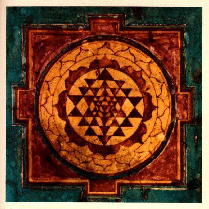 Sri Yantra Is Composed Of Nine Interlocking Triangles Radiating From