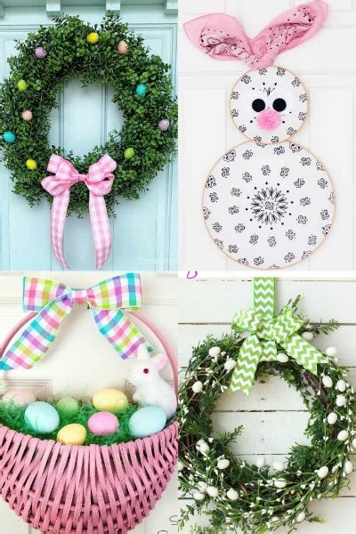 Diy Easter Wreaths For Your Front Door Spring Decorating My Home