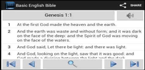 Basic English Offline Bible Android App