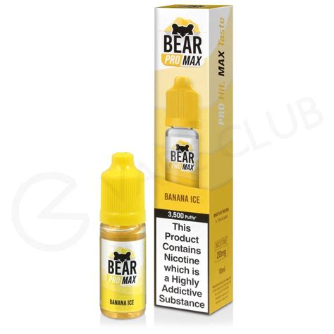 Banana Ice Bear Pro Max Nic Salt E Liquid 4 For £10