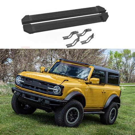 Fit 2021 2022 Ford Bronco 2 Door Running Boards Side Step Pedal Nerf B