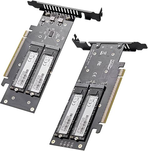 Quad Slot M For Nvme Pcie X Adapter Card With Split Function Add