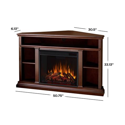 Real Flame Churchill Corner Electric Fireplace | Corner electric ...