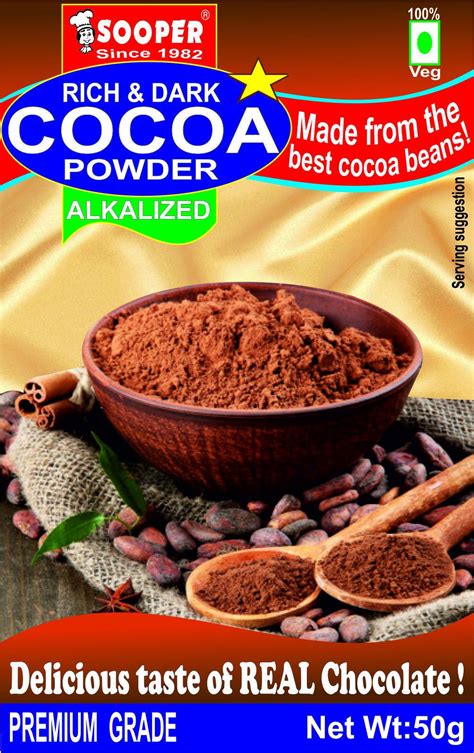 Sooper Cocoa Powder 50g, Pack Size: 50 gm, Rs 70 /piece Bijur Sooper ...