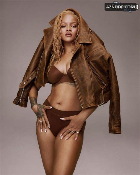 Rihanna Sexy Photoshoot Posing Her Alluring Body Wearing A Hot Brown Underwear In Los Angeles