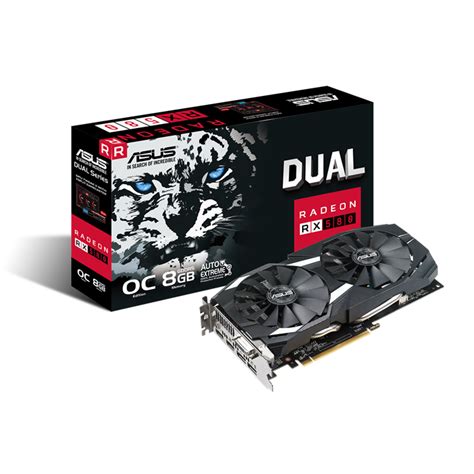 Видеокарта asus dual radeon rx 580 oc 8gb dual rx580 o8g • Smartadm.ru