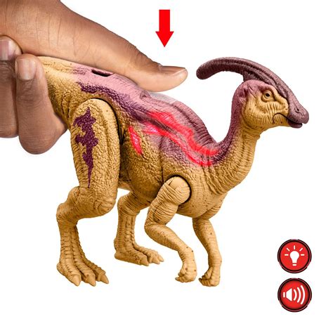 Jurassic World Wild Roar Parasaurolophus Action Figure