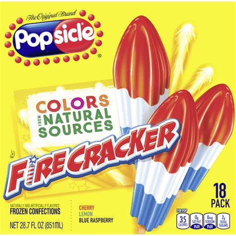 Popsicle Ice Pops Firecracker Ice Pop 18 Ct Popsicles Fairplay Foods